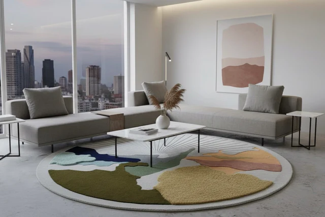 Carpets Carpets for Living room Carpets for bedroom Rugs Carpets for dinning room Carpets for home Floor Carpet Handmade Carpet Round Tufted Tufted Carpet Handmade Tufted Carpets