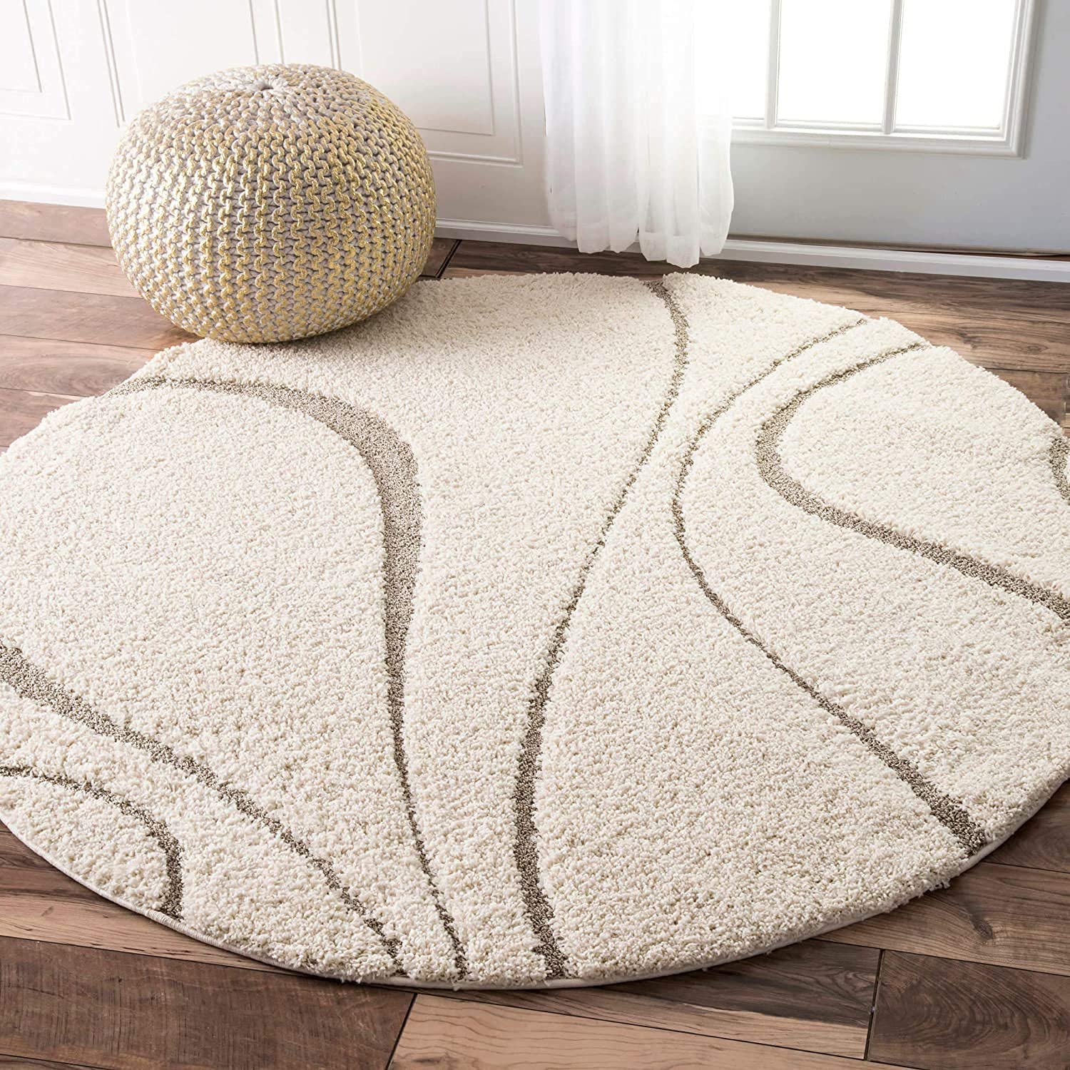 Shaggy R 1.1 Carpets Carpets for Living room Carpets for bedroom Rugs Carpets for dinning room Carpets for home Floor Carpet Handmade Carpet Round Shaggy