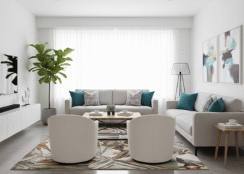 Modern Geometric Hexagon Designer Carpet