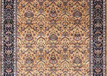 Luxury Mugal Design Carpet for Living Room – Traditional Floral Pattern Rug with Border | Premium Classic Mughal Style Area Carpet