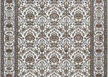 Royal White Mugal Design Carpet – Traditional Floral Pattern Area Rug with Elegant Border | Premium Heritage Living Room Carpet