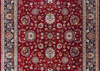 Premium Mughal Carpet – Traditional Red Floral Design Luxury Carpet for Living Room, Bedroom & Home Décor