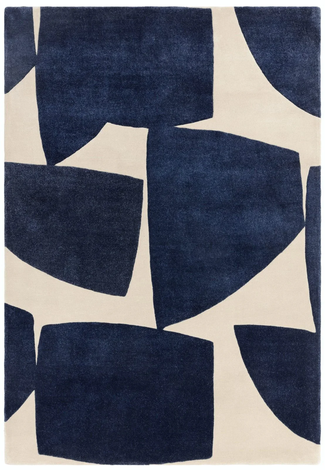 Tufted 15.1 hand tufted carpet with elegant border design and soft plush texture."