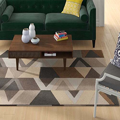 Tufted 5.2 hand tufted carpet with elegant border design and soft plush texture."