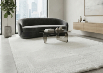 Luxury White Rabbit Fur Area Rug – Ultra Soft Plush Shag Carpet for Bedroom, Living Room & Elegant Home Décor