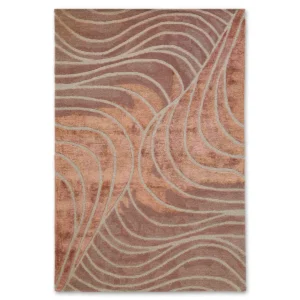 Modern Handmade Tufted Wool Area Rug – Abstract Blush Pink Designer Carpet for Living Room, Bedroom & Home Décor | Regal Carpet