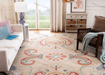 Hand Tufted Wool Floral Area Rug – Luxury Traditional Tufted Carpet for Living Room, Bedroom & Dining Room | Handmade Premium Wool Rug by Regal Carpet