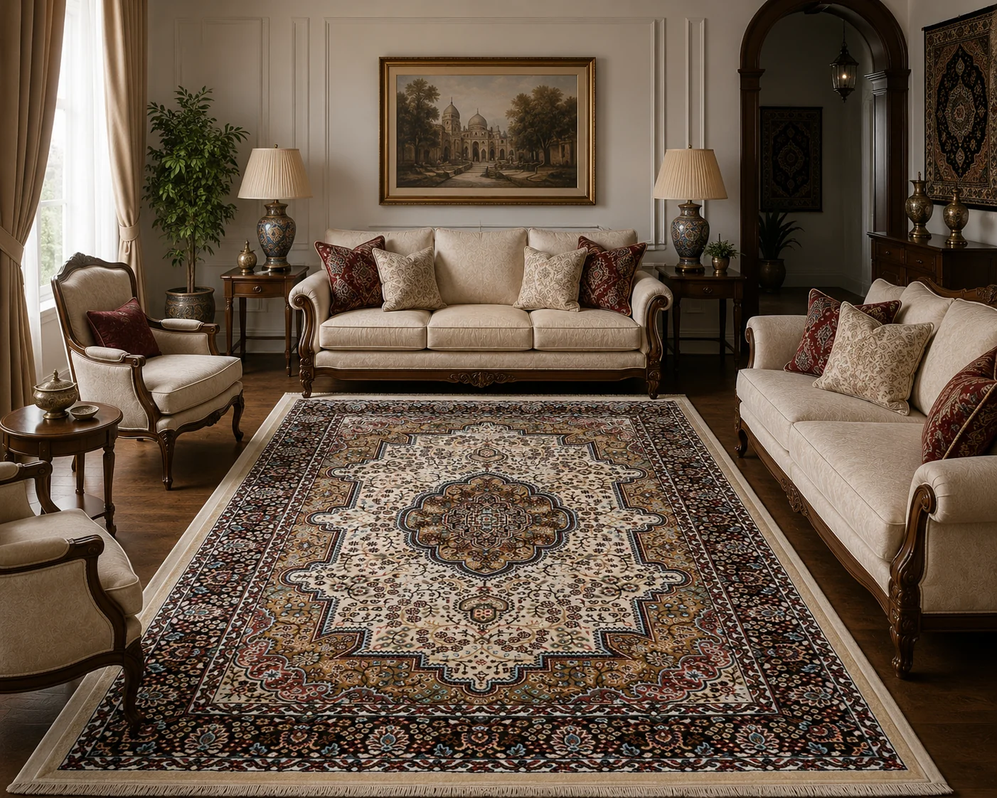 Silk 44.4 Silk Carpet living room Modern Room Bedroom Room