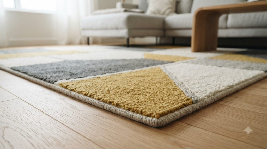 modern abstract handmade carpet design India