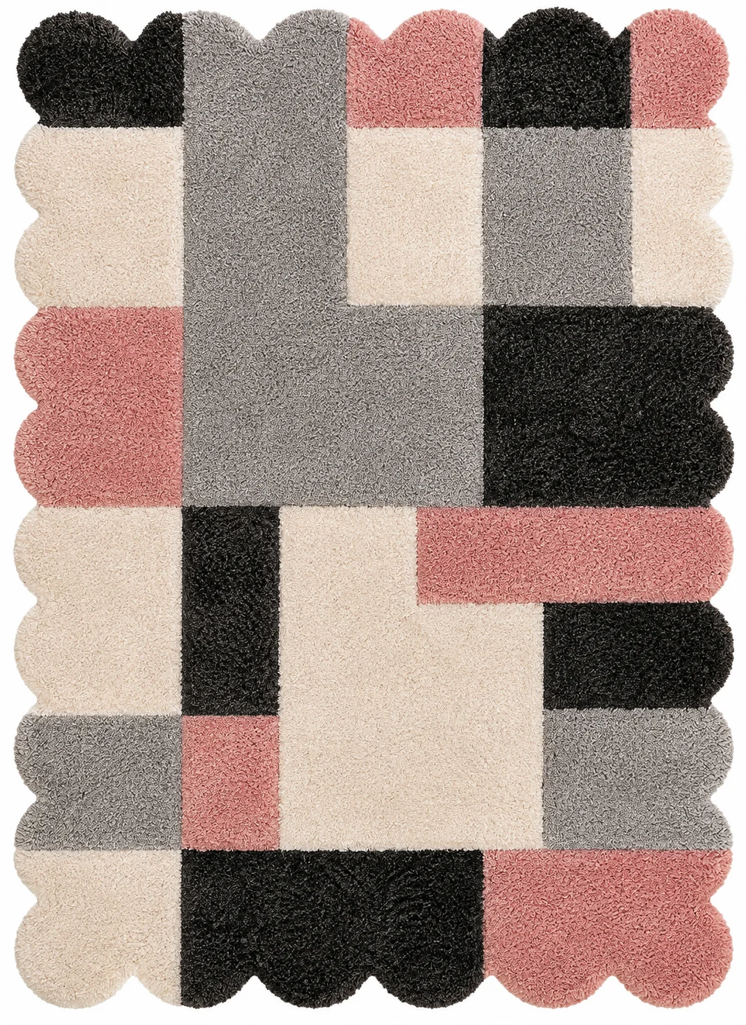 Shaggy Carpet Modern Living Room Bedroom Abstract Shaggy Carpet Irregular Shaggy