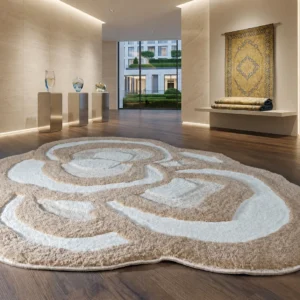 Shaggy Carpet Modern Living Room Bedroom Abstract Shaggy Carpet Irregular Shaggy