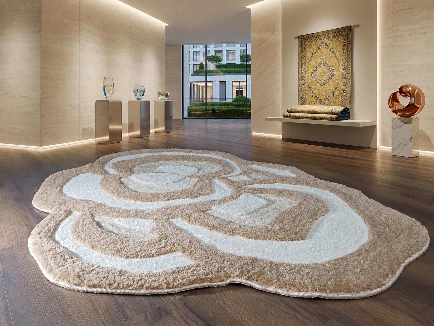 Irregular Shaggy 2.1 Shaggy Carpet Modern Living Room Bedroom Abstract Shaggy Carpet Irregular Shaggy