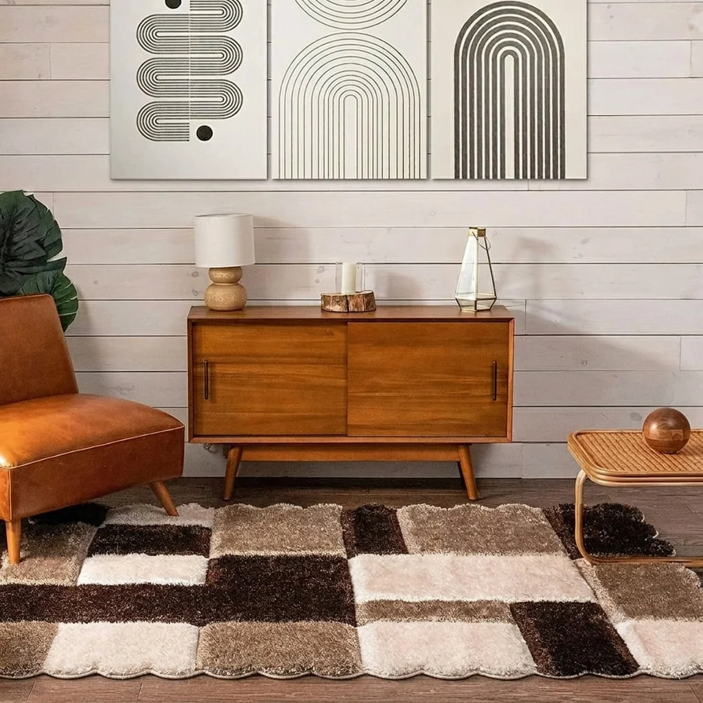 Irregular Shaggy 8.3 Shaggy Carpet Modern Living Room Bedroom Abstract Shaggy Carpet Irregular Shaggy