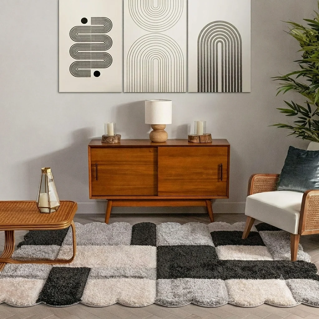 Irregular Shaggy 9.2 Shaggy Carpet Modern Living Room Bedroom Abstract Shaggy Carpet Irregular Shaggy