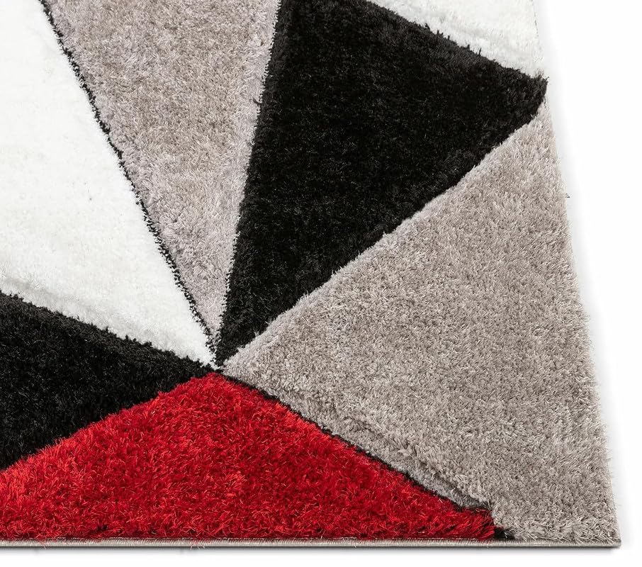 Shaggy Carpet Modern Living Room Bedroom Abstract Shaggy Carpet Runner Shaggy