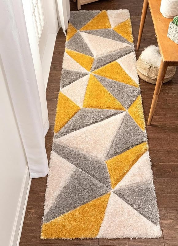 Shaggy Carpet Modern Living Room Bedroom Abstract Shaggy Carpet Runner Shaggy