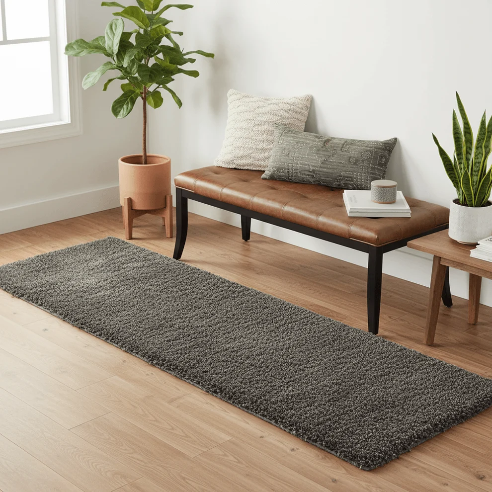 Runner 13.2 Shaggy Carpet Modern Living Room Bedroom Abstract Shaggy Carpet Runner Shaggy