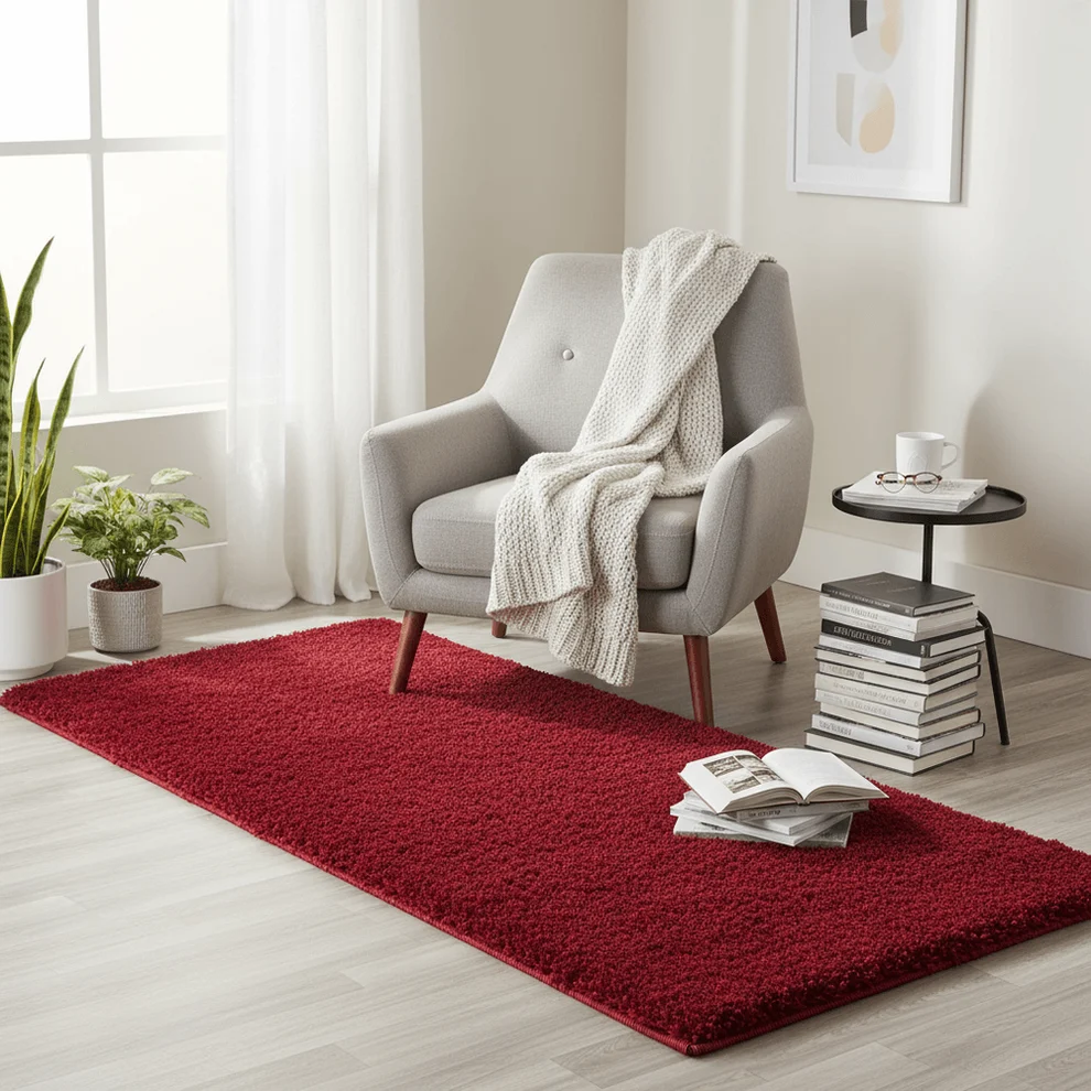 Runner 14.4 Shaggy Carpet Modern Living Room Bedroom Abstract Shaggy Carpet Runner Shaggy