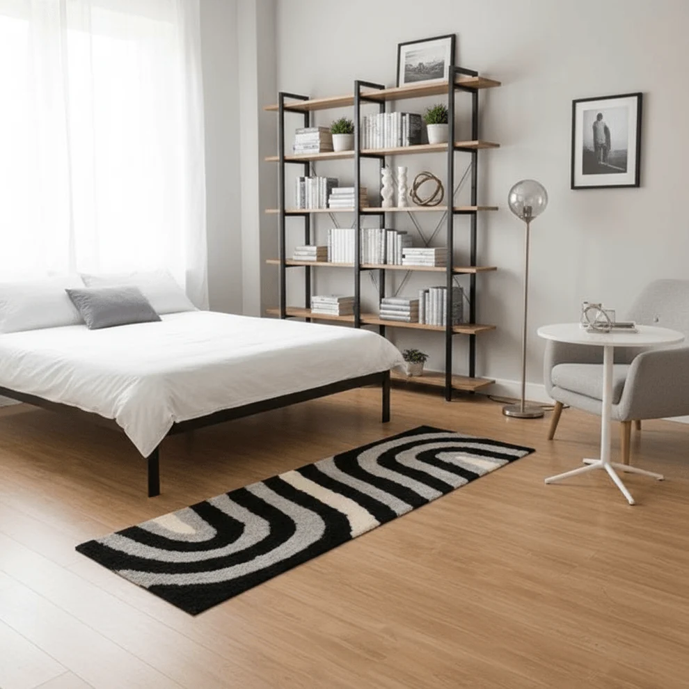 Shaggy Carpet Modern Living Room Bedroom Abstract Shaggy Carpet Runner Shaggy