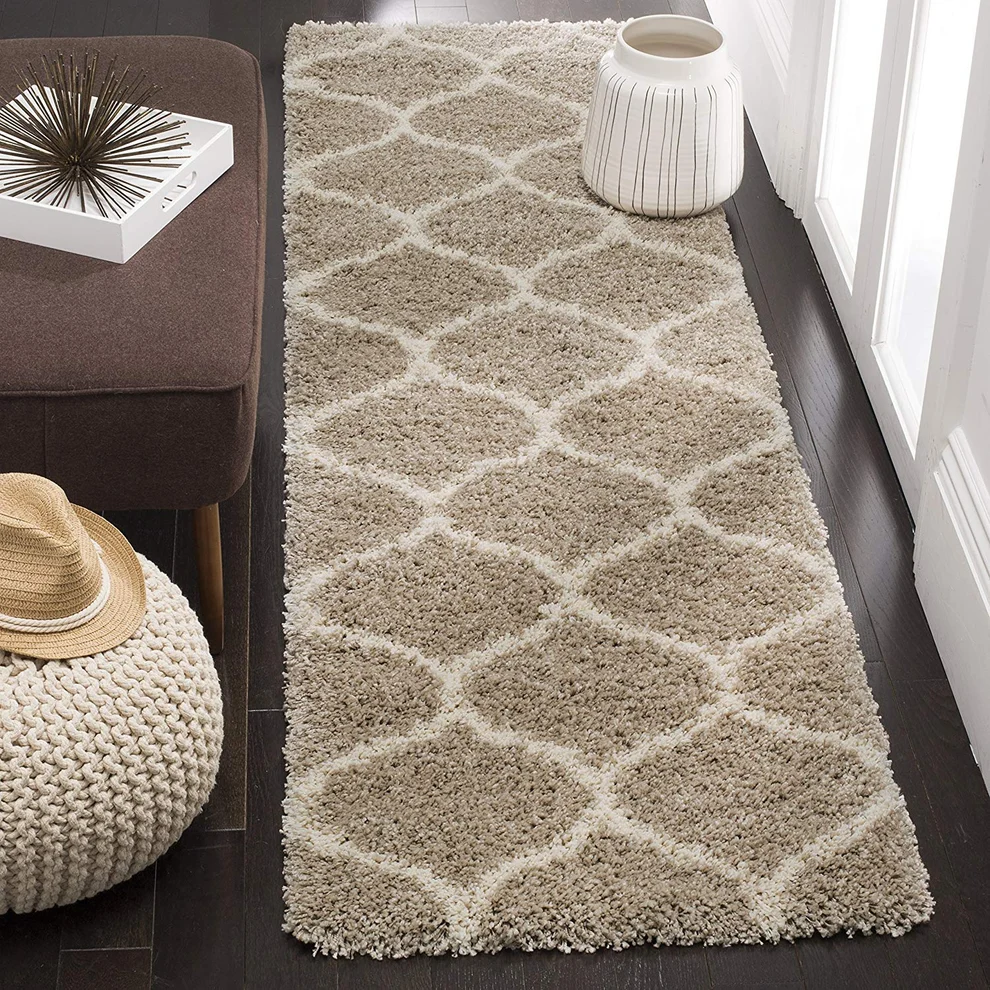 Shaggy Carpet Modern Living Room Bedroom Abstract Shaggy Carpet Runner Shaggy
