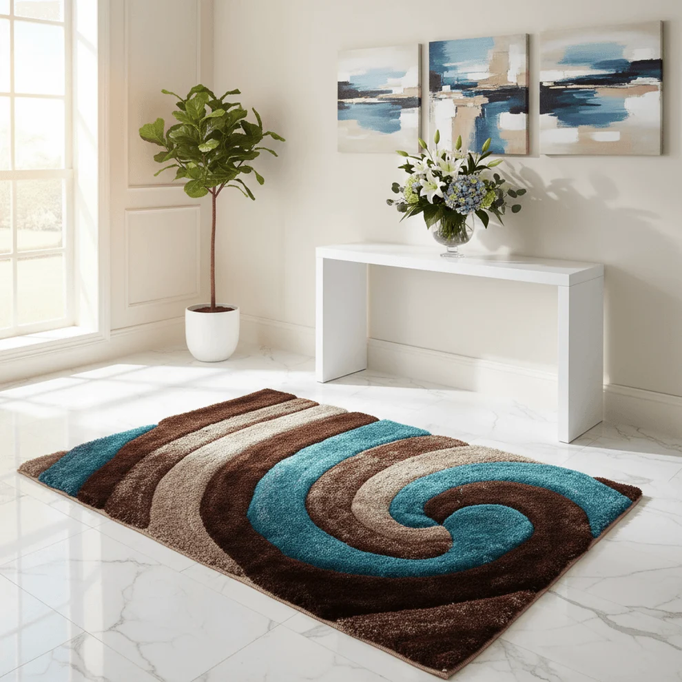Shaggy 10.3 Shaggy Carpet Modern Living Room Bedroom Abstract Shaggy Carpet