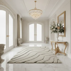 Shaggy Carpet Modern Living Room Bedroom Abstract Shaggy Carpet