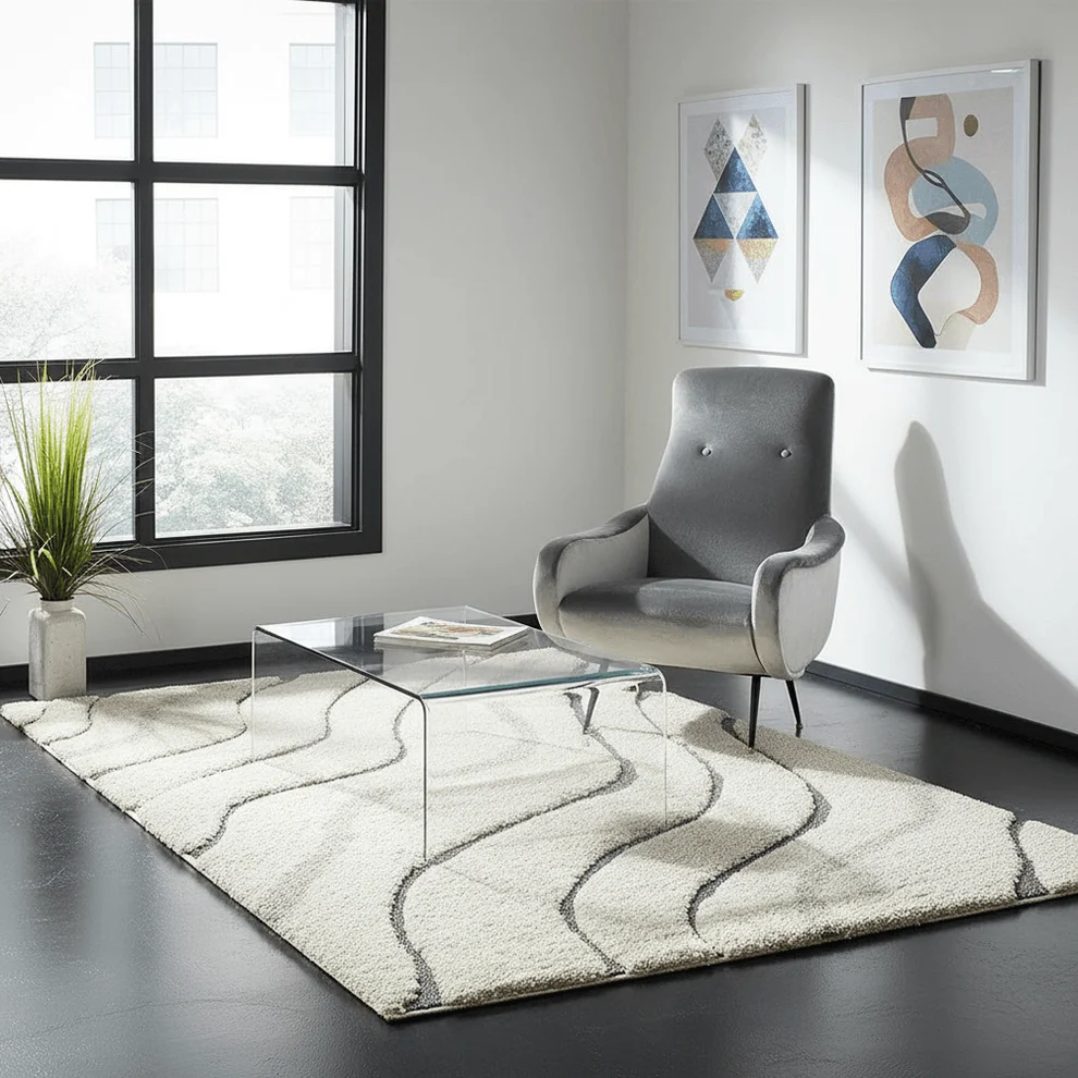 Shaggy 11.2 Shaggy Carpet Modern Living Room Bedroom Abstract Shaggy Carpet