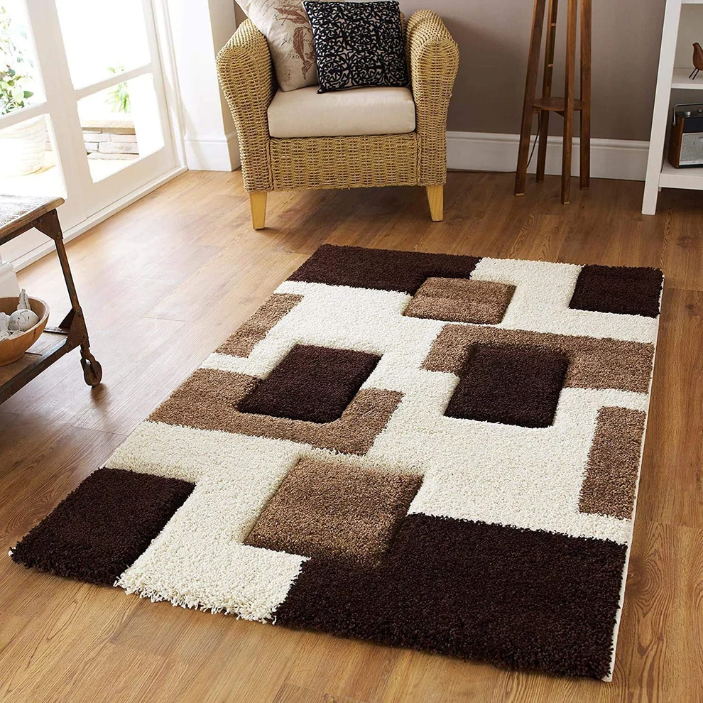 Shaggy 13.2 Shaggy Carpet Modern Living Room Bedroom Abstract Shaggy Carpet