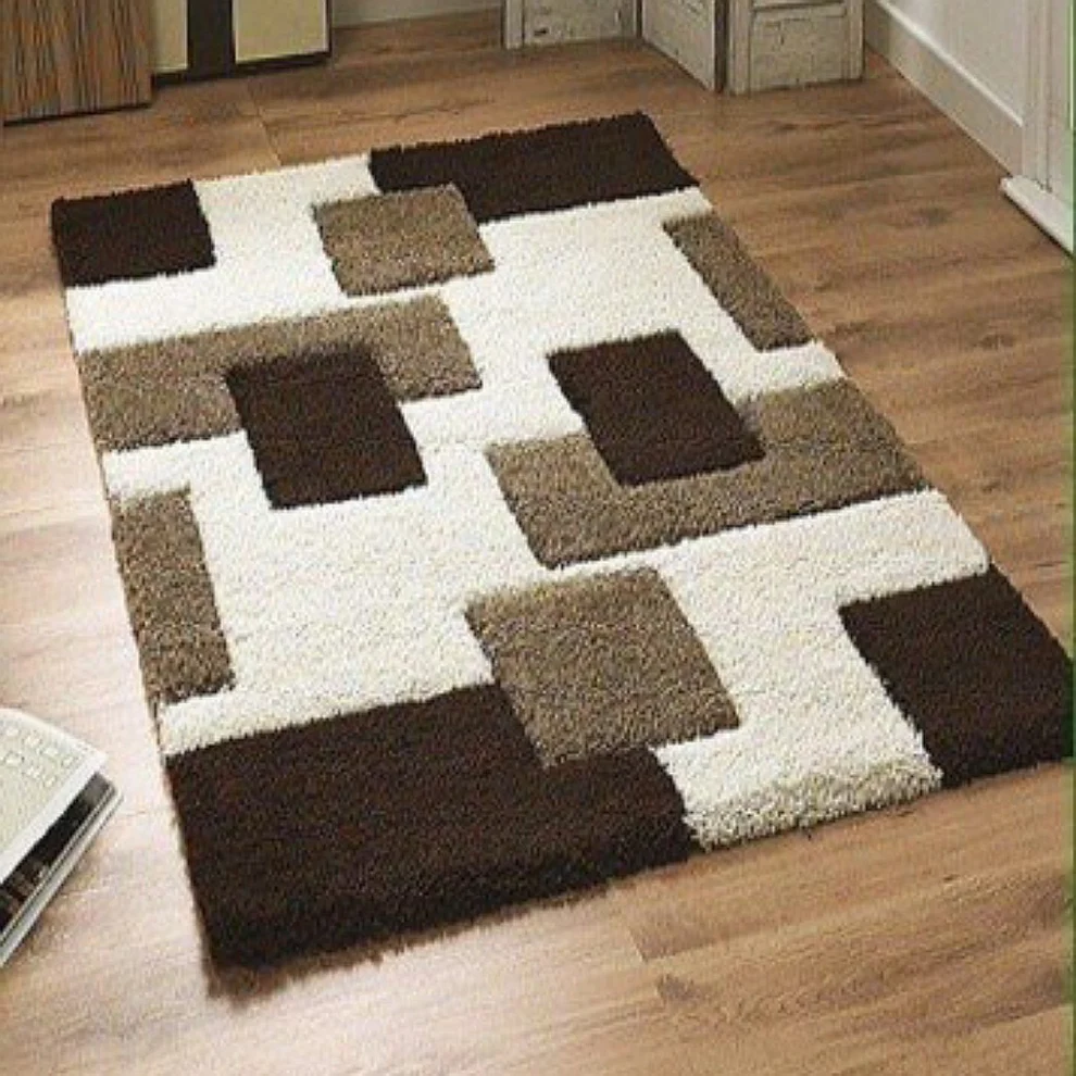 Shaggy 13.3 Shaggy Carpet Modern Living Room Bedroom Abstract Shaggy Carpet