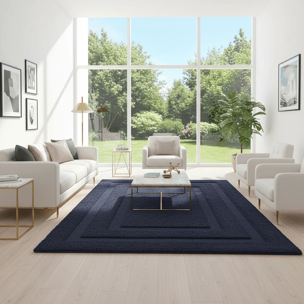 Shaggy Carpet Modern Living Room Bedroom Abstract Shaggy Carpet