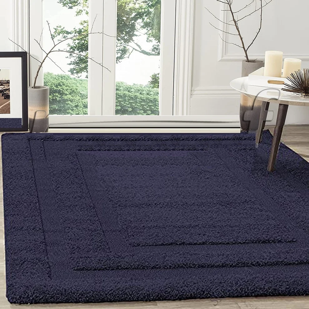 Shaggy Carpet Modern Living Room Bedroom Abstract Shaggy Carpet