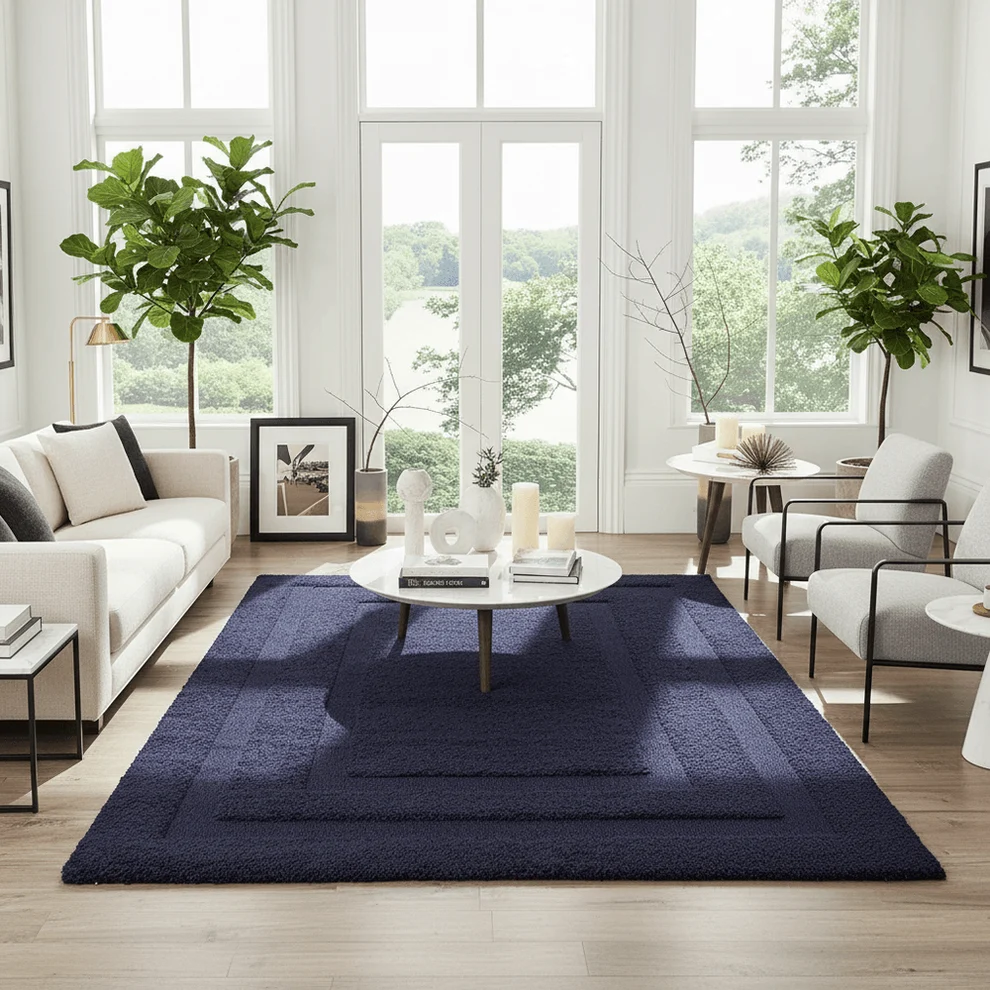 Shaggy Carpet Modern Living Room Bedroom Abstract Shaggy Carpet