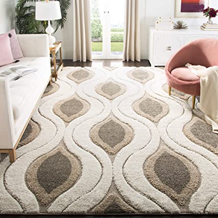 Shaggy 15.1 Shaggy Carpet Modern Living Room Bedroom Abstract Shaggy Carpet