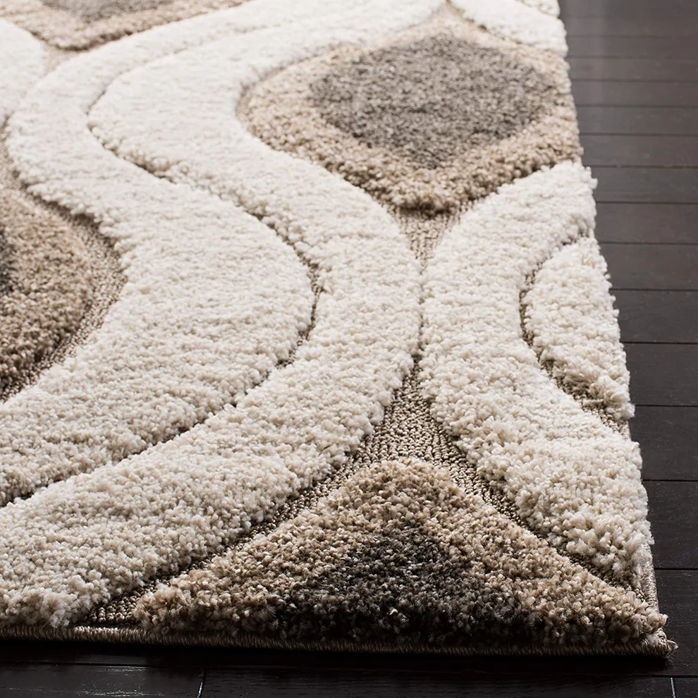 Shaggy 15.4 Shaggy Carpet Modern Living Room Bedroom Abstract Shaggy Carpet