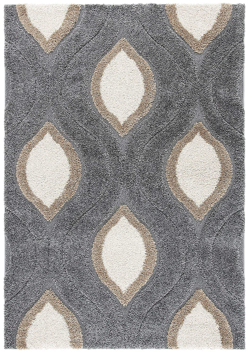 Shaggy 17.3 Shaggy Carpet Modern Living Room Bedroom Abstract Shaggy Carpet