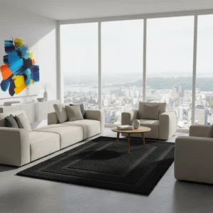 Shaggy Carpet Modern Living Room Bedroom Abstract Shaggy Carpet