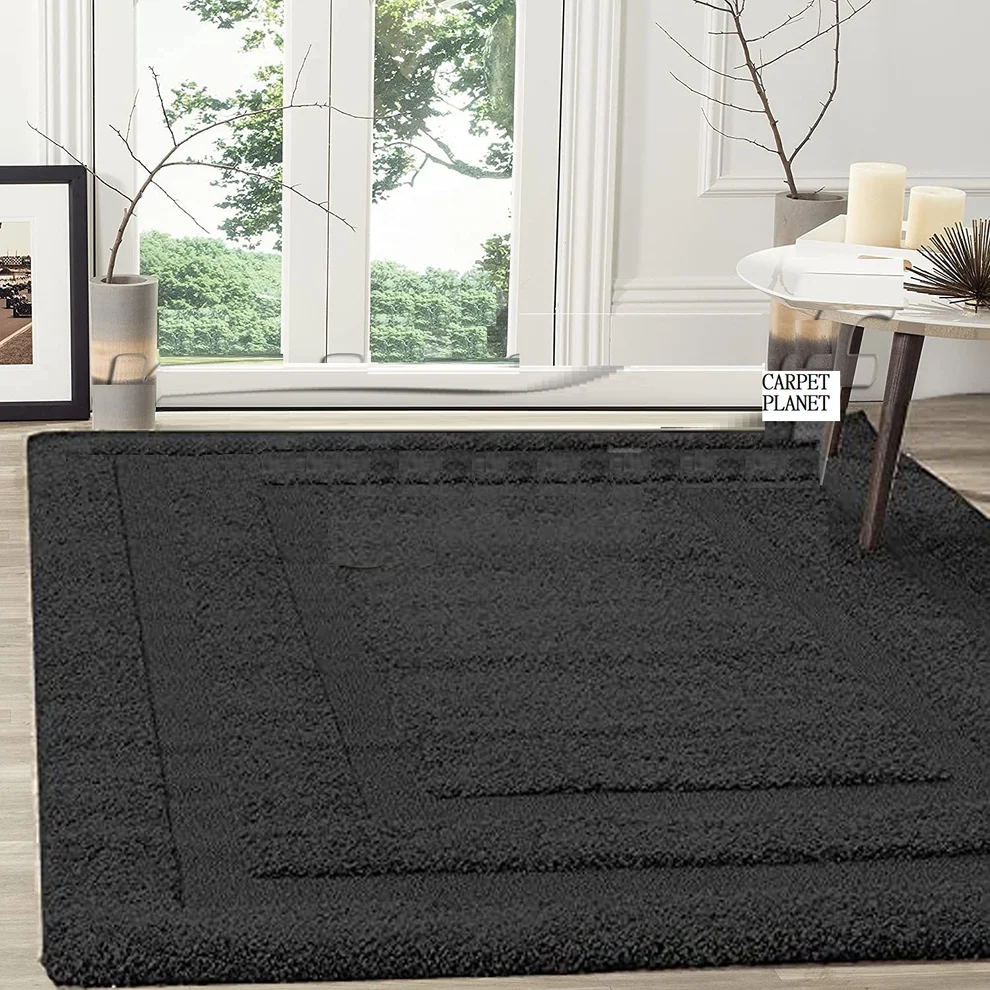 Shaggy Carpet Modern Living Room Bedroom Abstract Shaggy Carpet