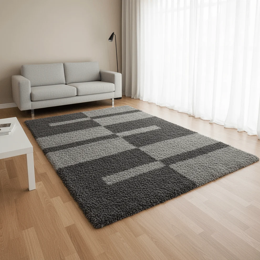 Shaggy 20.2 Shaggy Carpet Modern Living Room Bedroom Abstract Shaggy Carpet