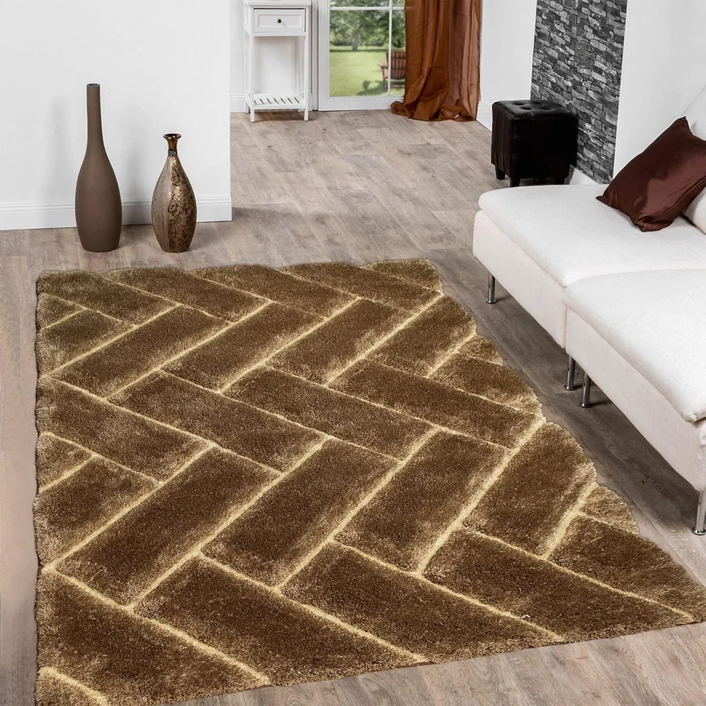 Shaggy 21.4 Shaggy Carpet Modern Living Room Bedroom Abstract Shaggy Carpet