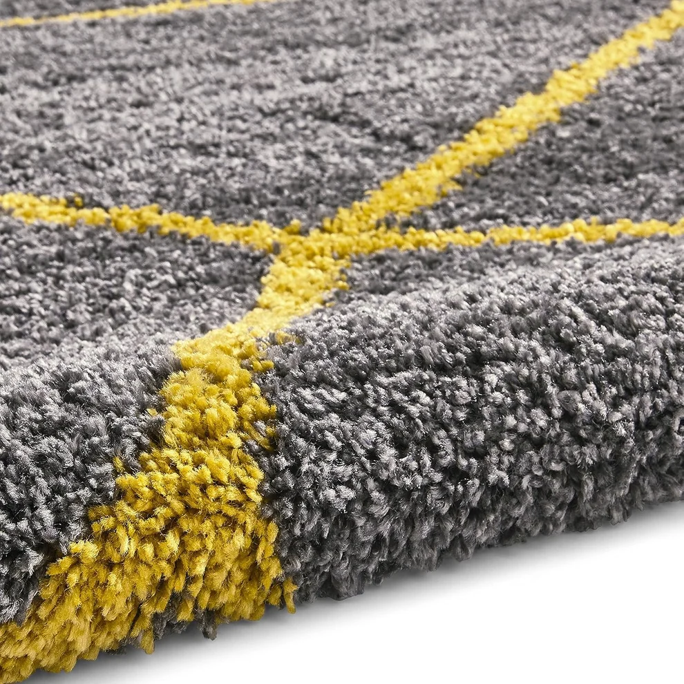 Shaggy 23.4 Shaggy Carpet Modern Living Room Bedroom Abstract Shaggy Carpet