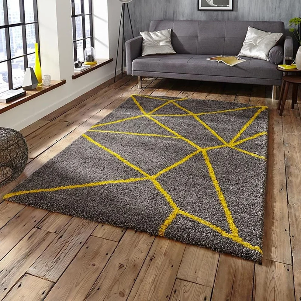 Shaggy 23.5 Shaggy Carpet Modern Living Room Bedroom Abstract Shaggy Carpet