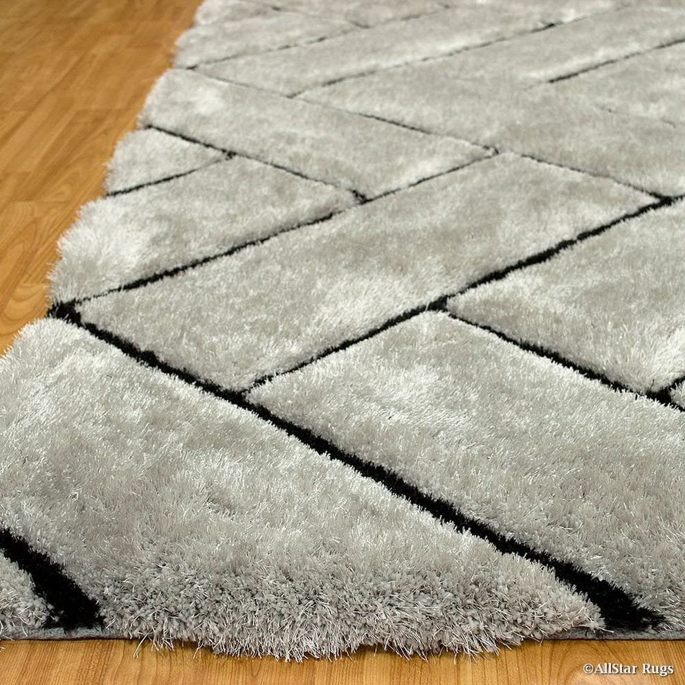 Shaggy 25.4 Shaggy Carpet Modern Living Room Bedroom Abstract Shaggy Carpet