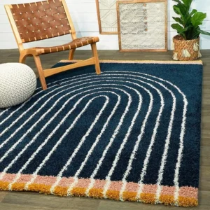 Shaggy Carpet Modern Living Room Bedroom Abstract Shaggy Carpet