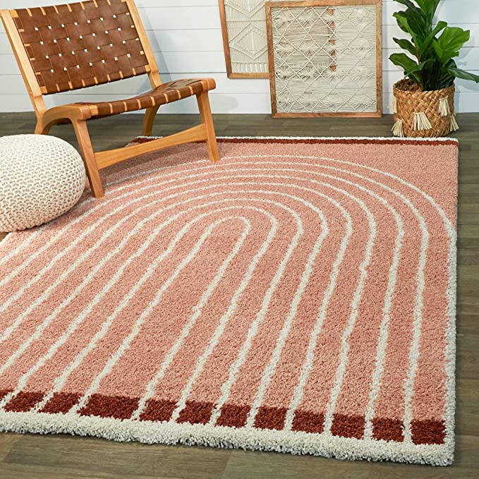 Shaggy 27.5 Shaggy Carpet Modern Living Room Bedroom Abstract Shaggy Carpet