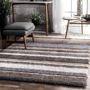 Shaggy Carpet Modern Living Room Bedroom Abstract Shaggy Carpet