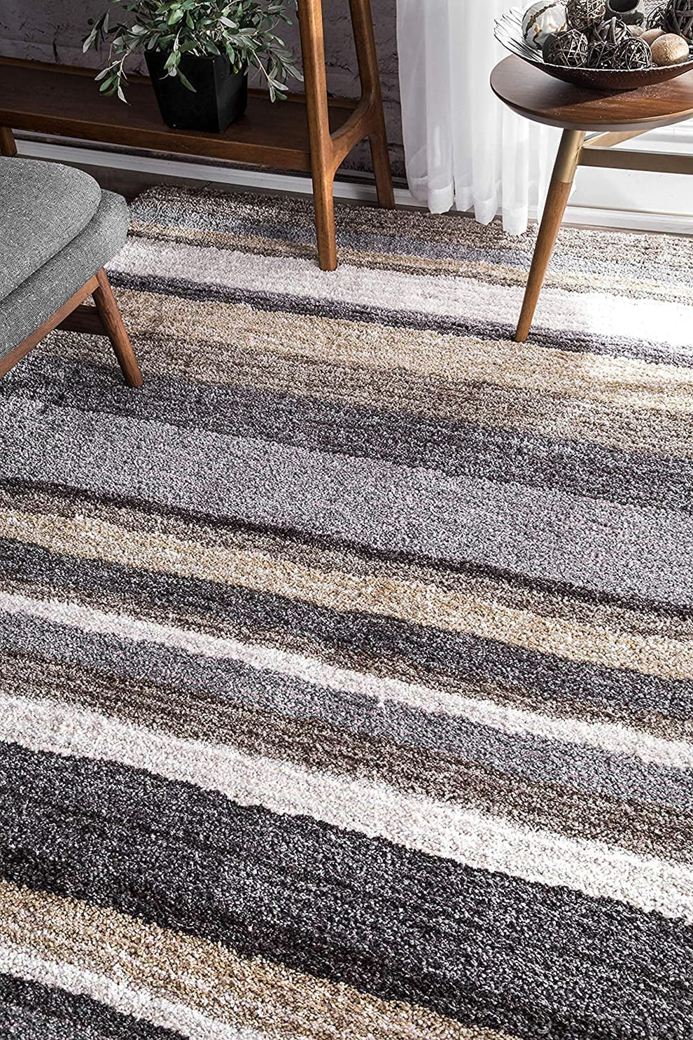 Shaggy 30.2 Shaggy Carpet Modern Living Room Bedroom Abstract Shaggy Carpet