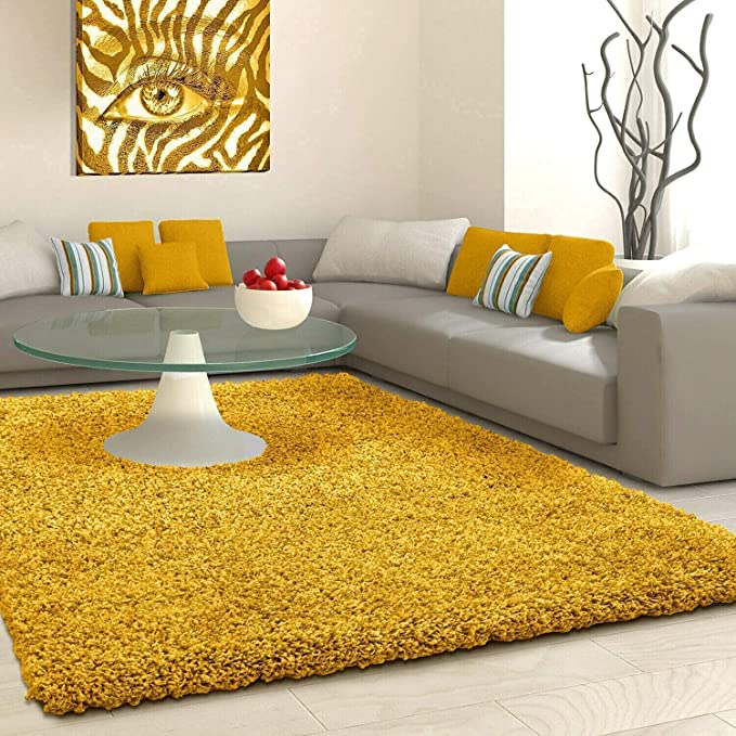 Shaggy Carpet Modern Living Room Bedroom Abstract Shaggy Carpet