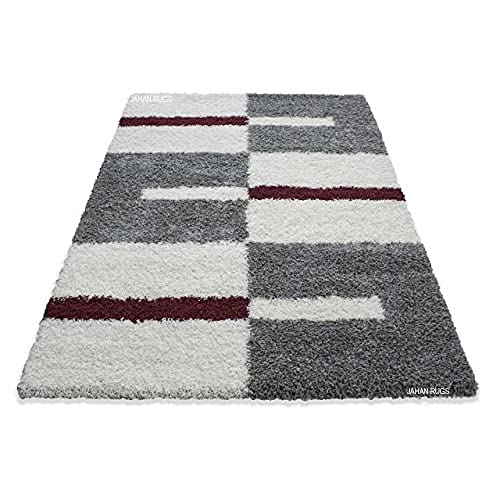 Shaggy Carpet Modern Living Room Bedroom Abstract Shaggy Carpet