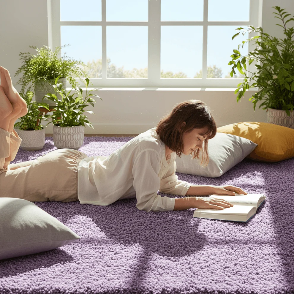 Shaggy Carpet Modern Living Room Bedroom Abstract Shaggy Carpet