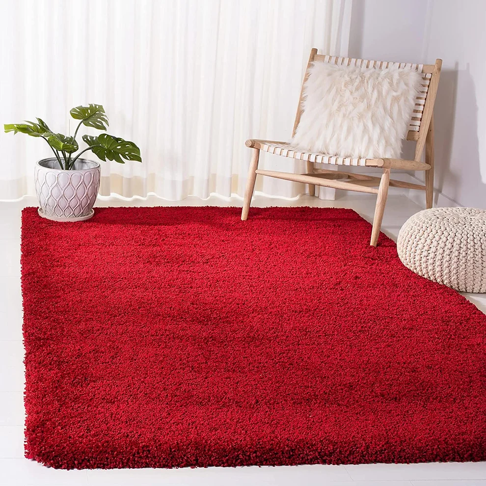 Shaggy 37.7 Shaggy Carpet Modern Living Room Bedroom Abstract Shaggy Carpet